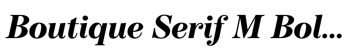 Boutique Serif M Bold Italic